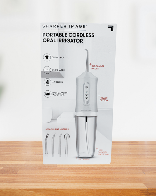 Irrigador oral portátil e inalámbrico
