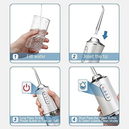 Irrigador oral portátil e inalámbrico